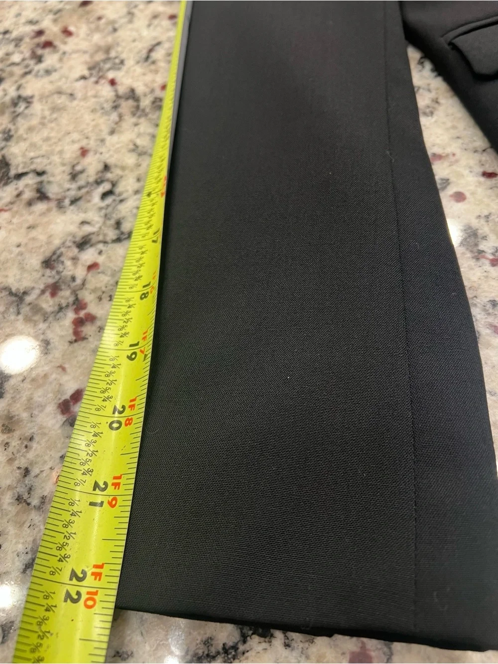 Banana Republic Stretch Petite Blazer Jacket Black 4P Notch Lapel Three-Button - Picture 6 of 11